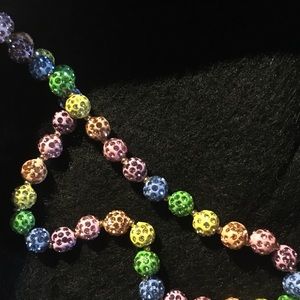 NWT - Betsey Johnson Rainbow Colored Necklace